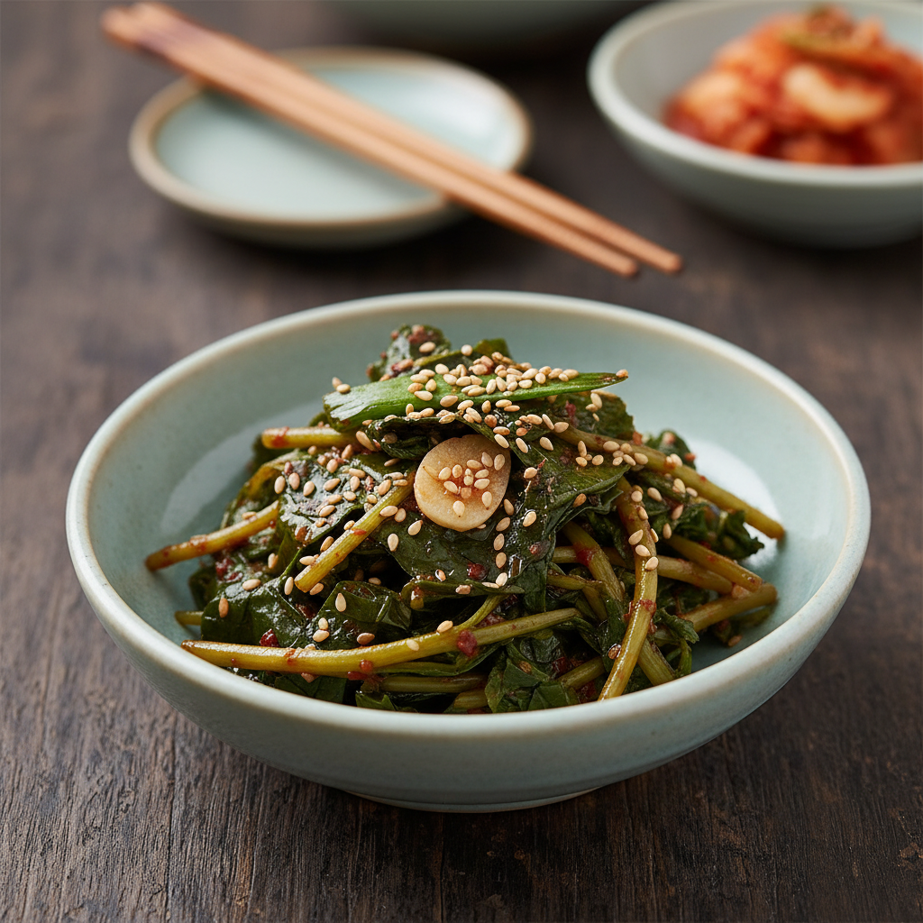 Korean Lambs Quarters Side Dish
