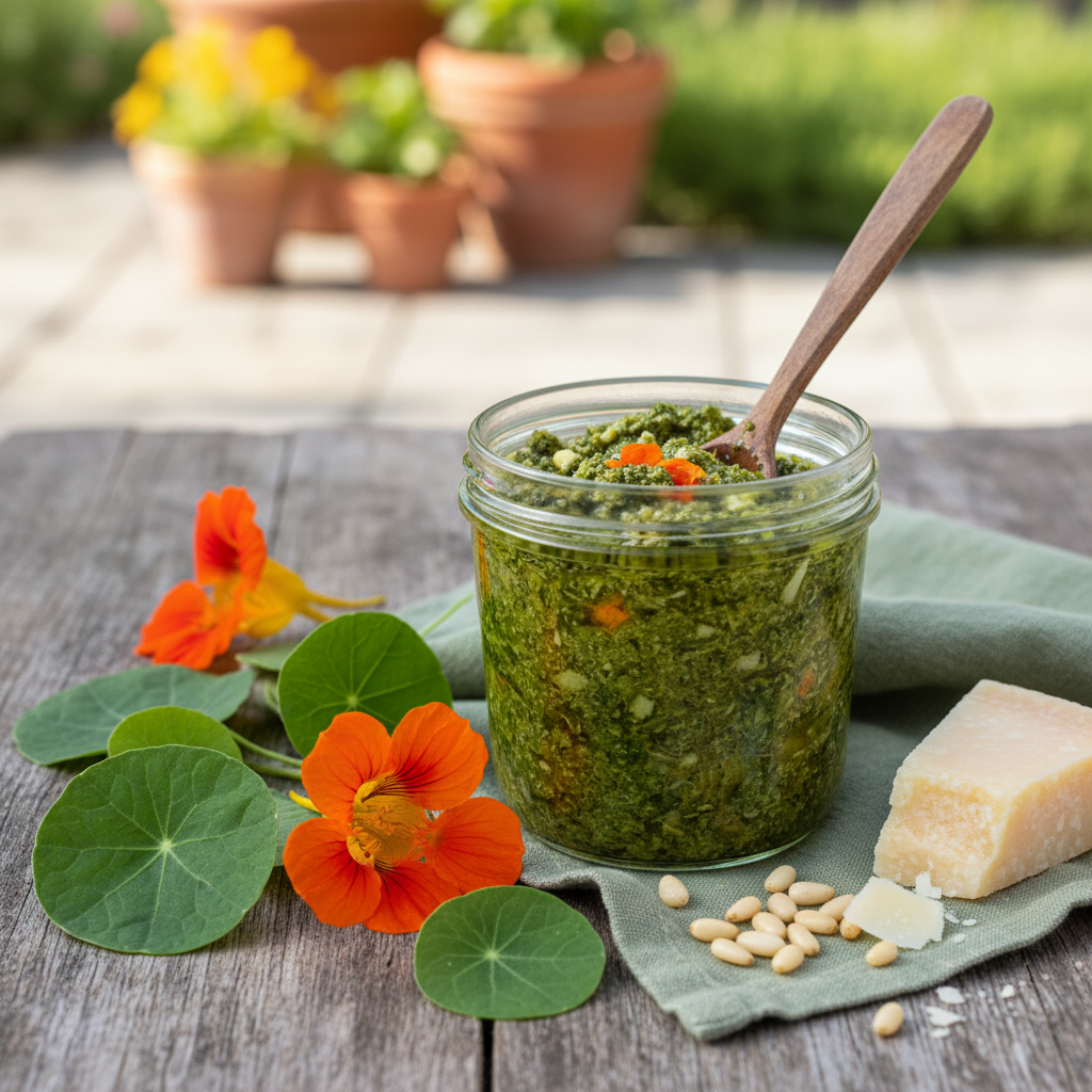 Nasturtium Pesto
