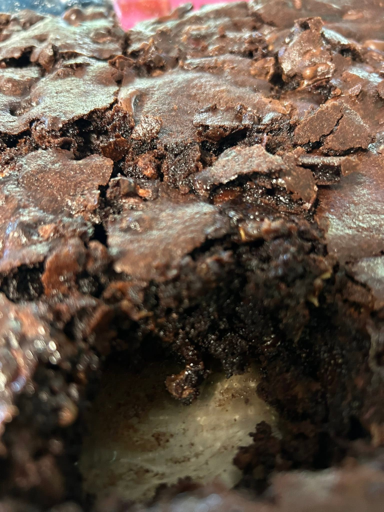 Rhubarb Chocolate Extreme Brownies